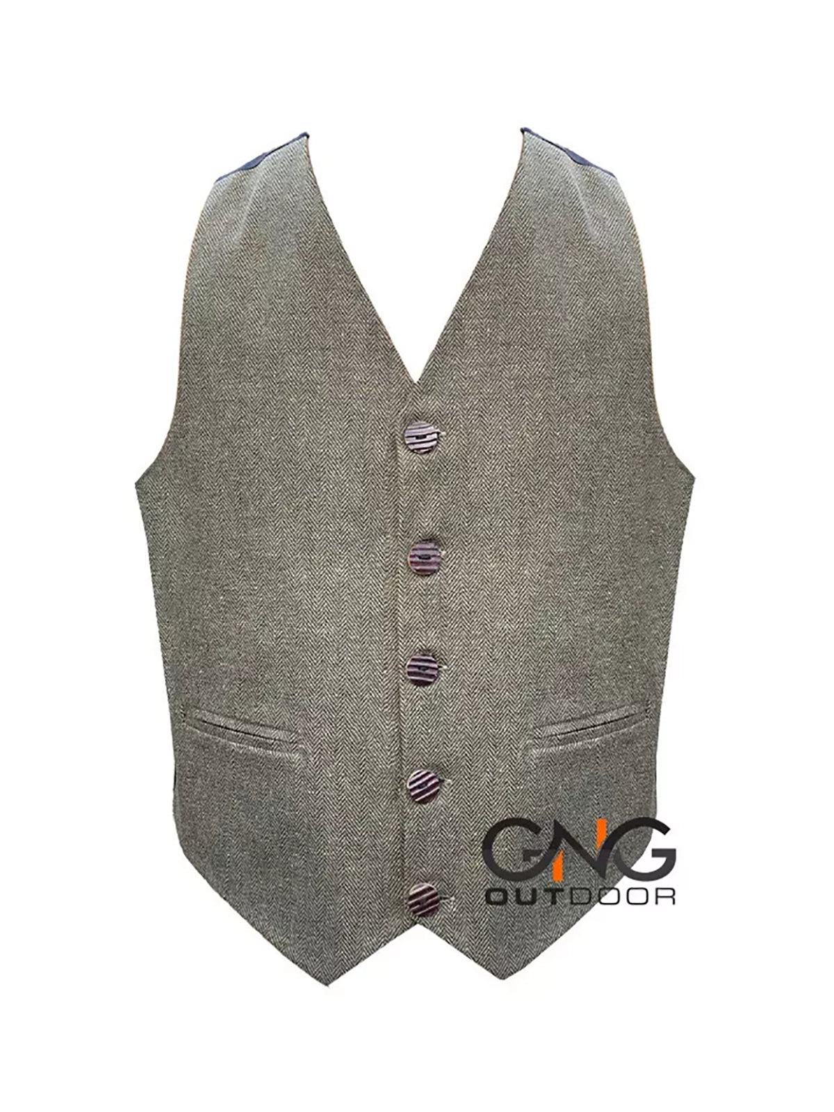 Scottish Green Tweed wool Argyle jacket Men's kilt jacket