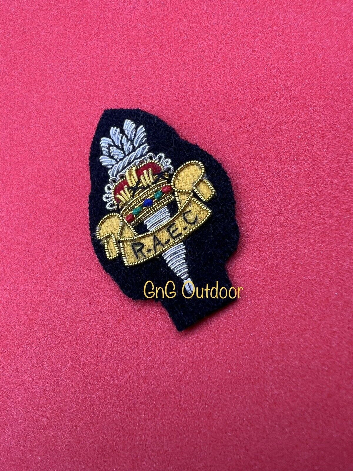 Royal Army Education Corps Beret Badge RAEC Embroidered Bullion Wire Cap Badge