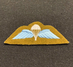 BRITISH ARMY NO 2 DRESS PARA WINGS TRAINED PARACHUTE WINGS BADGE LIGHT BLUE
