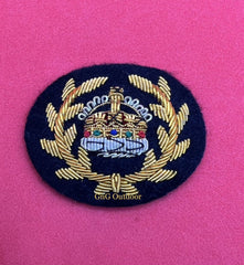 King’s Crown WO2 Crown And Wreath Mess Dress Badge WO2 Gold Embroidered Crown