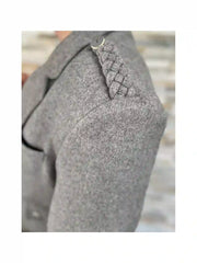 Men's Grey Wool Argyle Kilt Jacket With Waistcoat Scottish Wedding Kilt Jacket