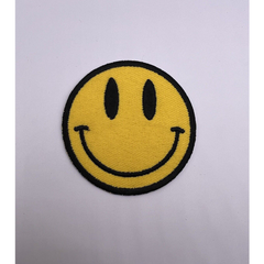 Smily Face Emoji Patch Machine Embroidered Iron on Sew on Patch Badge For Clothe