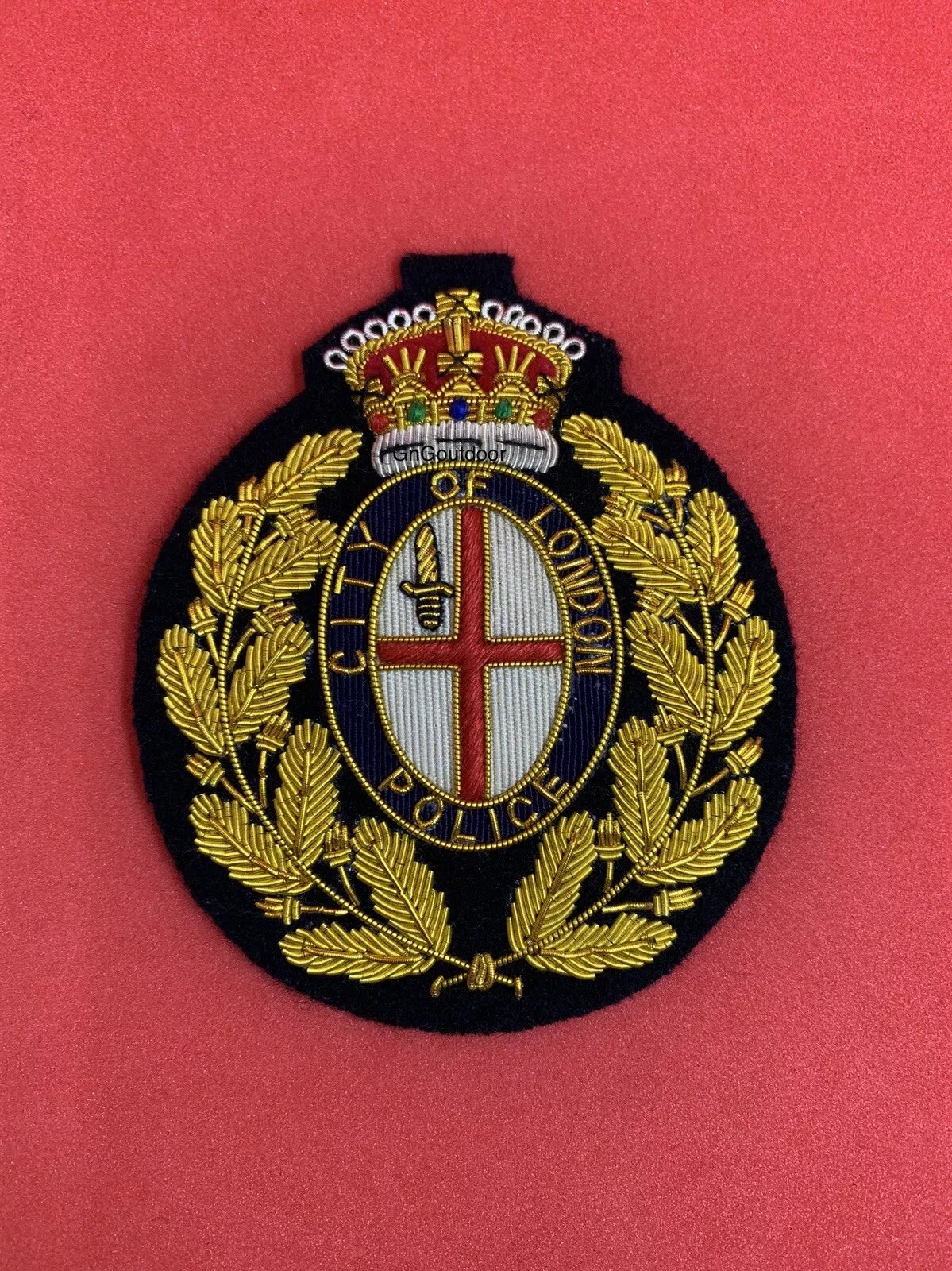 City Of London Police Hand Embroidered Bullion Wire Blazer Badge