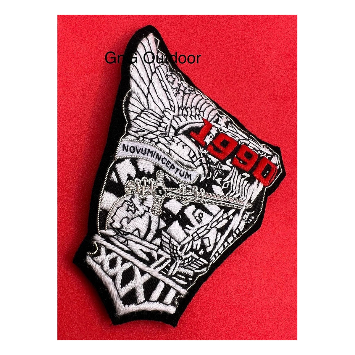US Air Force Academy Class of 1990 Badge US Air Force Hand Embroidered Bullion And Wire Patch