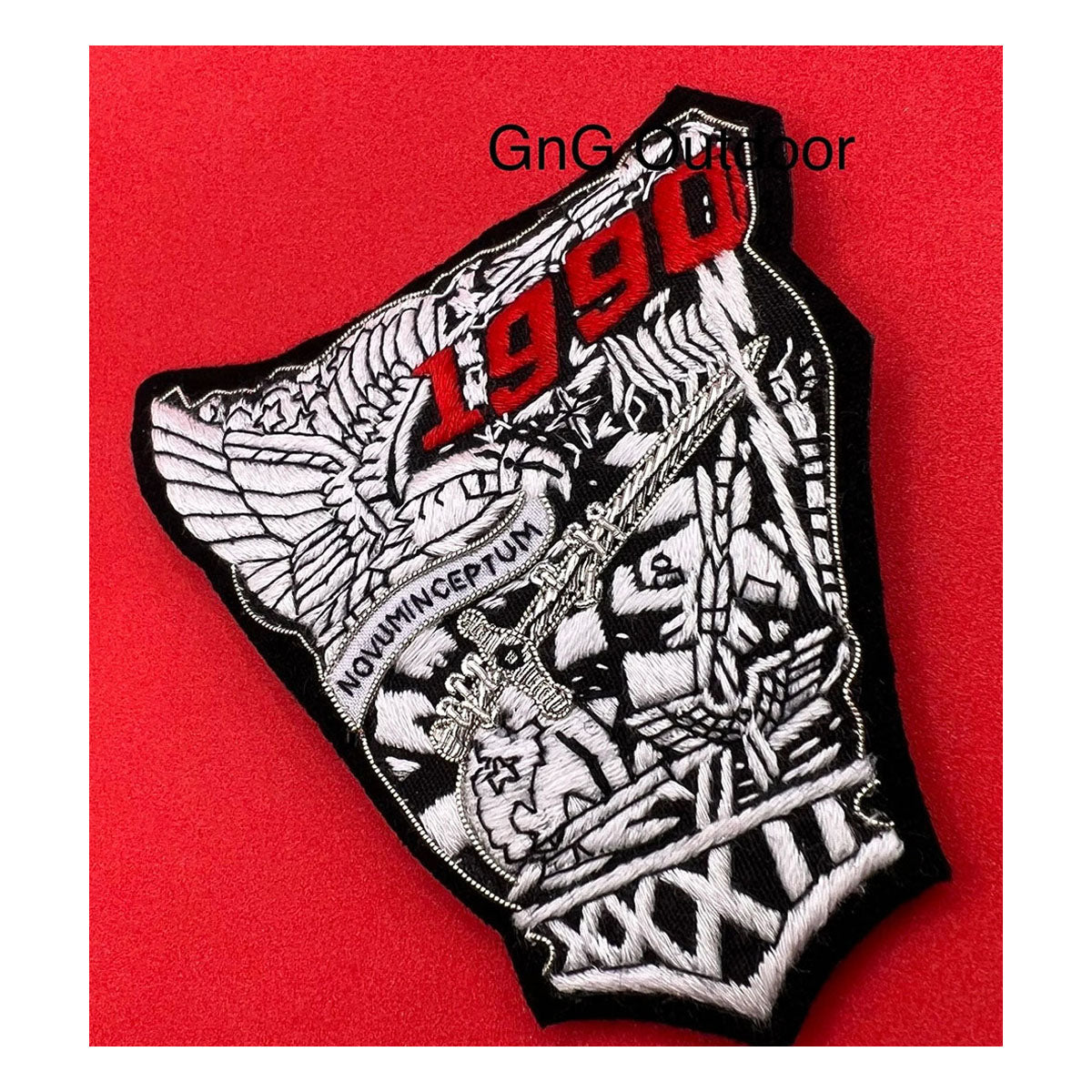 US Air Force Academy Class of 1990 Badge US Air Force Hand Embroidered Bullion And Wire Patch