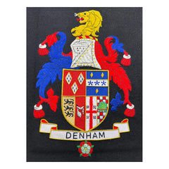 Family Crest Available in Frame Sizes From A5 To A2 Custom Made Hand Embroidered Bullion And Wire Family Crest
