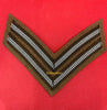 WW1 And WW2 British Forces Cloth Stripes Chevron Insignia UK Army Arm Rank Chevrons Sold As Pairs