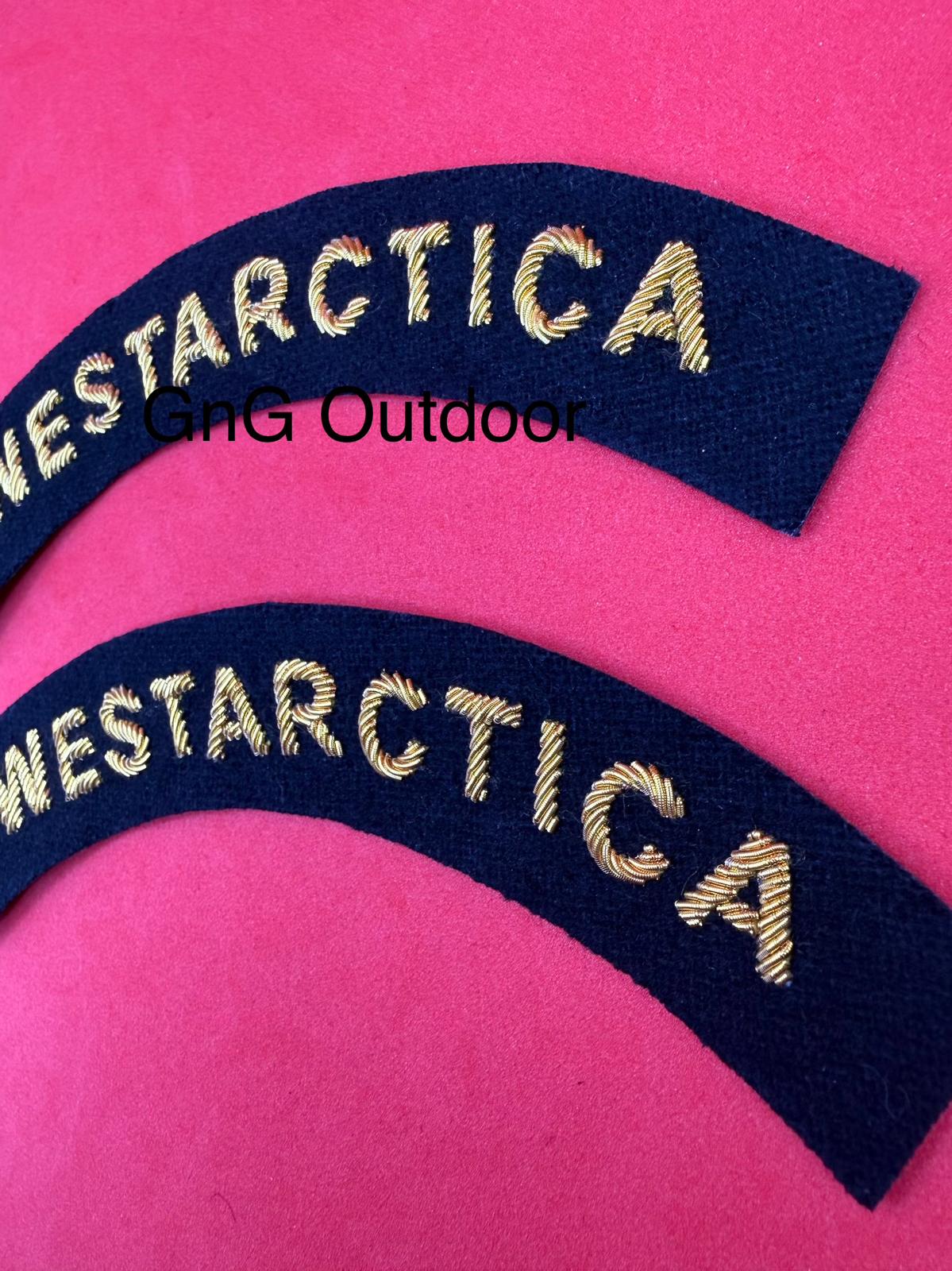 Royal Westarctican Navy Hand Embroidered Shoulder Flashes Pairs