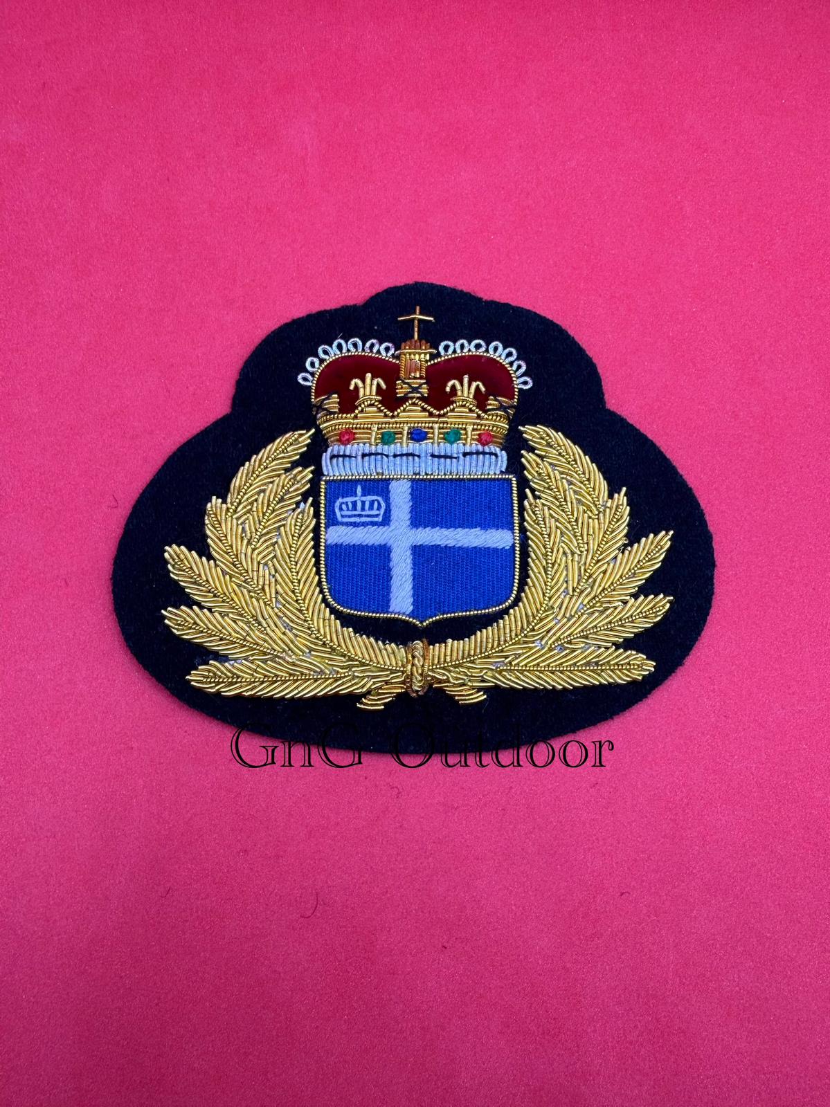 Royal Westarctican Navy Hand Embroidered Hat Badge