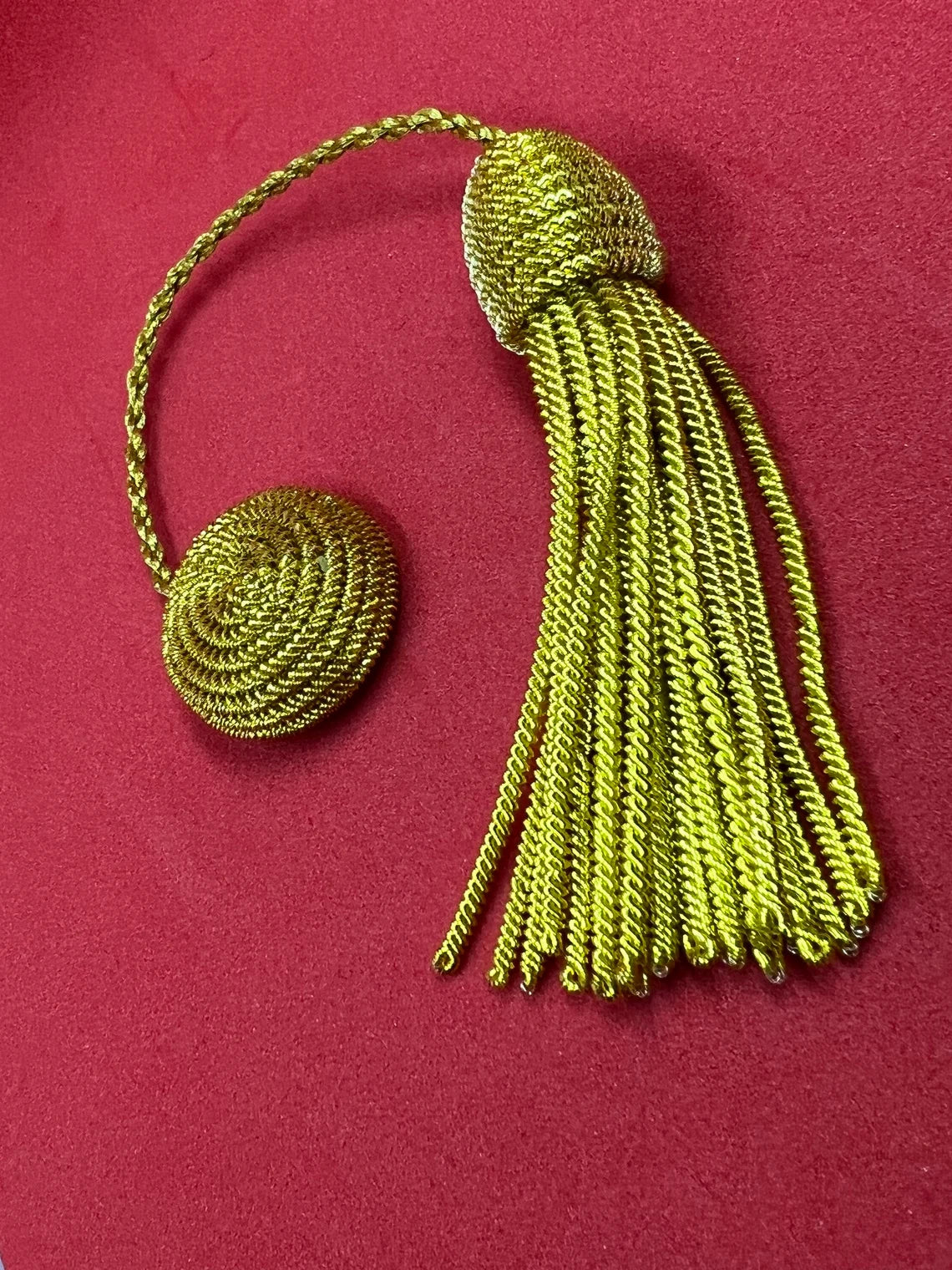 Twisted Bullion Hat Tussle Handmade Cap Tussle Available In Gold And Silver