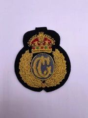 Customized Hand Embroidered Bullion And Wire Hat Badges Custom Army Navy Air Force Cap badge
