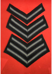 WW1 And WW2 British Forces Cloth Stripes Chevron Insignia UK Army Arm Rank Chevrons Sold As Pairs