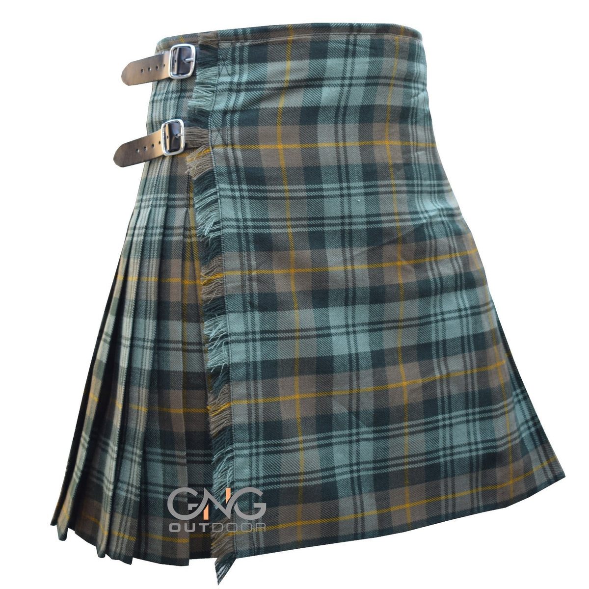 Men's 8-Yard Gordon Weathered Tartan Kilt | Traditional Highland Wear