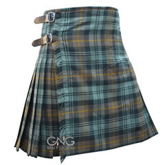 Men's 8-Yard Gordon Weathered Tartan Kilt | Traditional Highland Wear