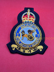 King’s Crown Royal Air Force No 1 Squadron Badge RAF Machine Embroidered Patch