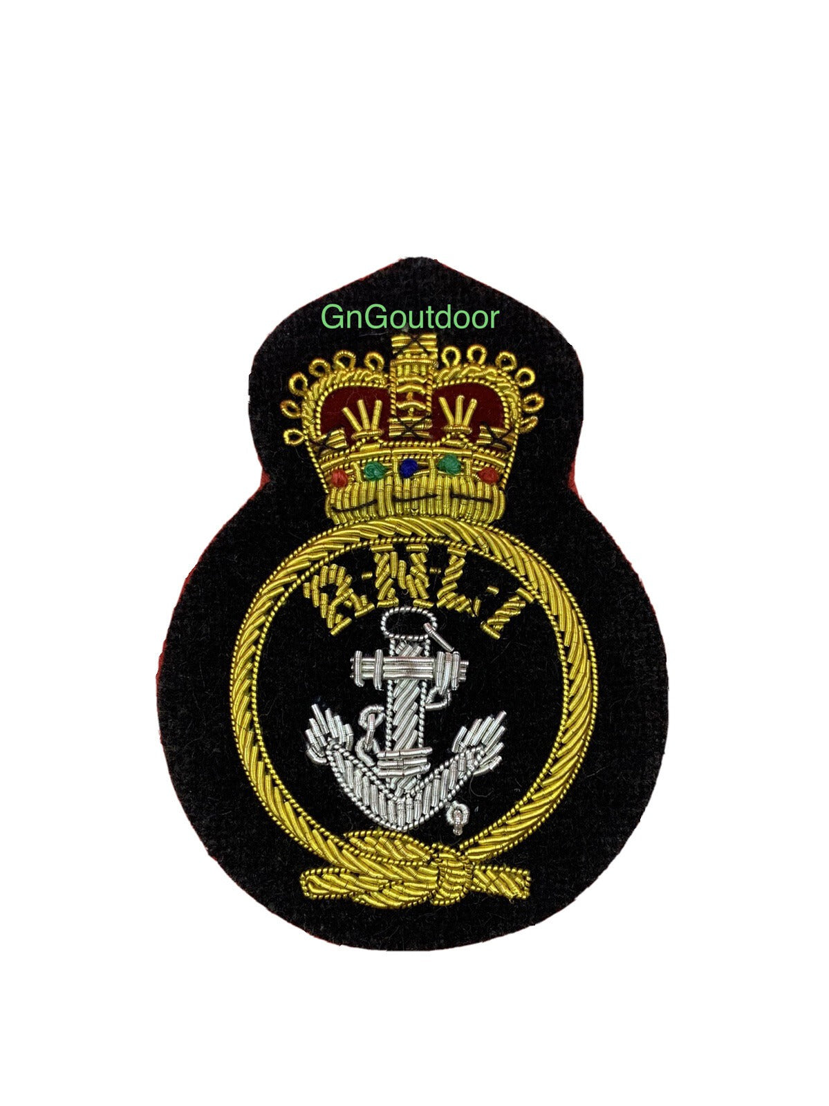 RNLI Coxswain Cap Badge RNLI Hand Embroidered Bullion And Wire Cap Badge