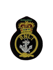 RNLI Coxswain Cap Badge RNLI Hand Embroidered Bullion And Wire Cap Badge