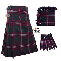 Scottish Crawford 8 Yard Kilt for Men with Matching Flashes and Fly Plaid