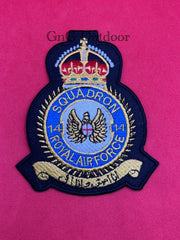 King’s Crown Royal Air Force 14 Squadron Machine Embroidered Patch RAF Badges