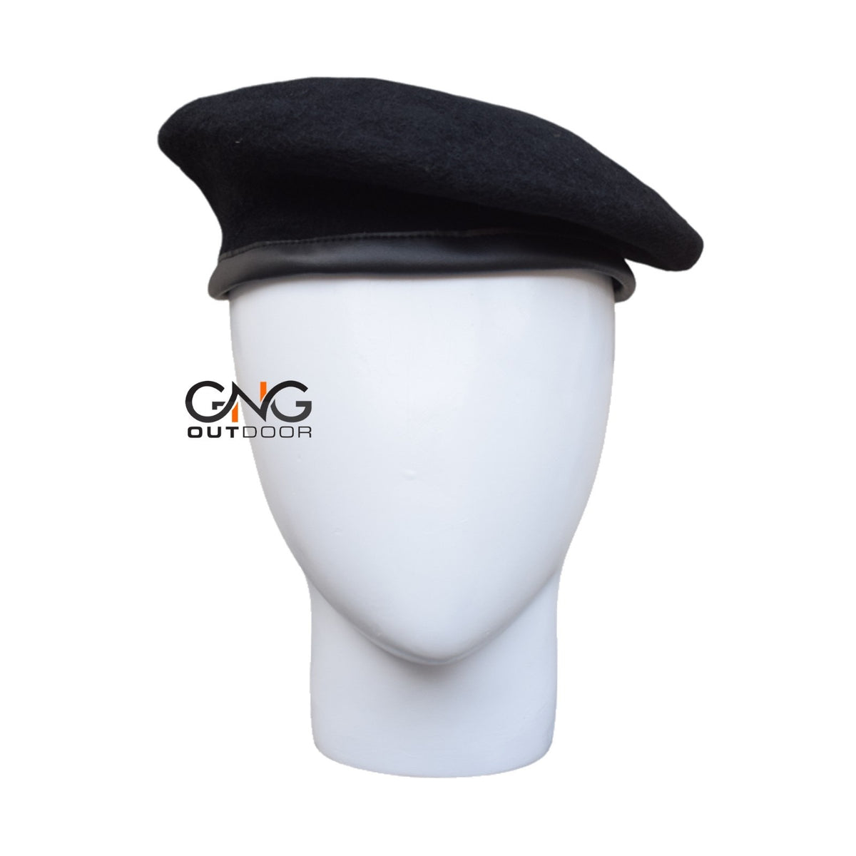 Military Black Wool Beret Hat Men Army Beret Cap Size Small - 2XL