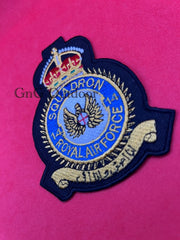 King’s Crown Royal Air Force 14 Squadron Machine Embroidered Patch RAF Badges