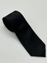 Masonic Square & Compass Black Tie Handmade Freemason Lodge Gift Formal Neck Tie