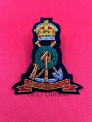 King’s Crown Royal Pioneer Corps Hand Embroidered Bullion Wire Blazer Badge