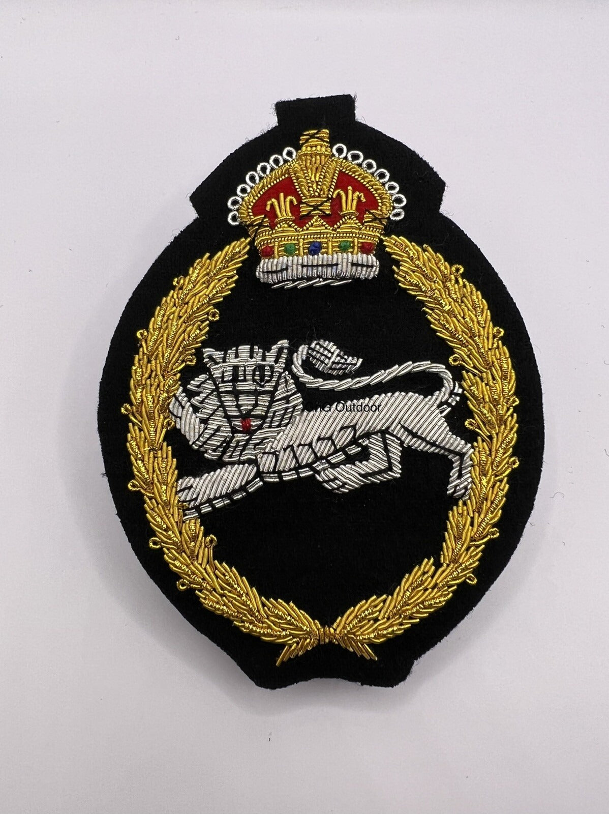 King’s Own Royal Border Regiment King’s Crown Blazer Badge Embroidered Badges
