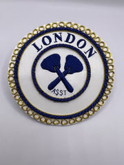 London Grand Rank Apron Badge Masonic Undress ASST Embroidered Apron Badges