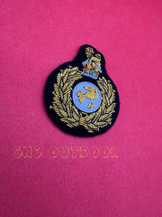 King’s Crown Royal Marines Commandos Hand Embroidered Bullion Wire Beret Badge