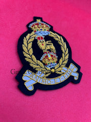 King’s Crown Adjutant General’s Corps Hand Embroidered Bullion Wire Blazer Badge