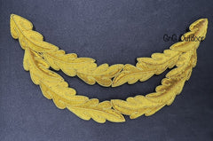 Double Oak Leaf Peak 2 Row Gold Bullion Oak Leaf Royal Navy Officer Peak Hat