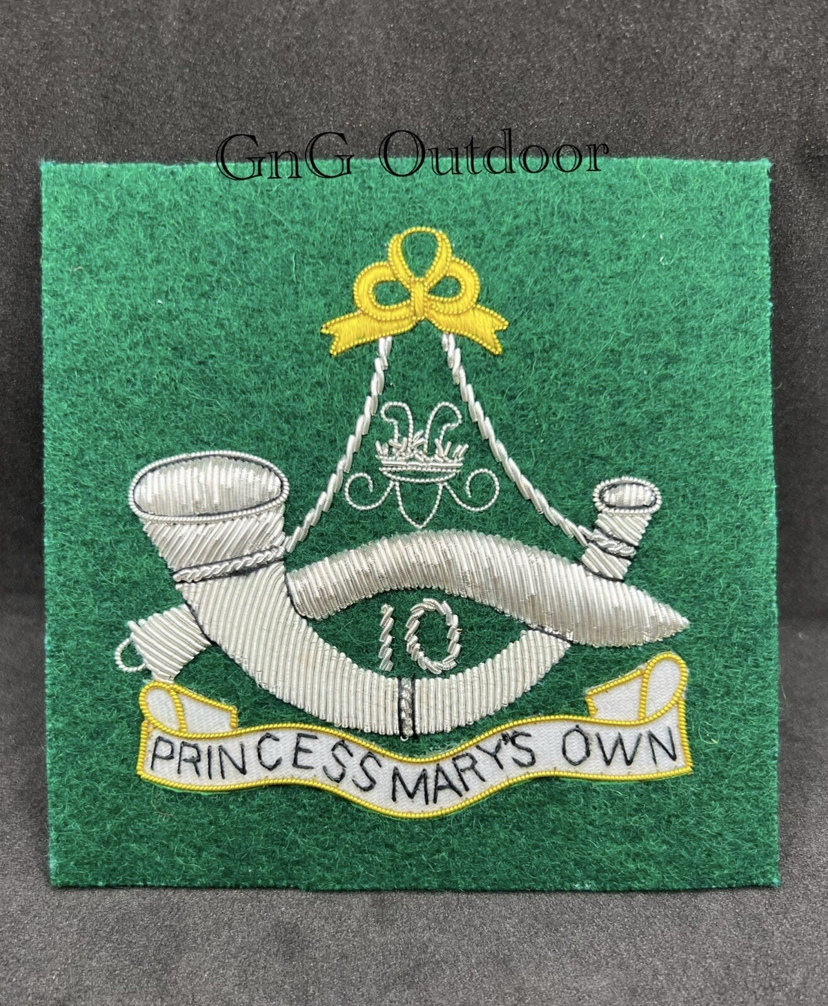 10th Princess Mary's Own Gurkha Rifles Regiment Embroidered Blazer Badge