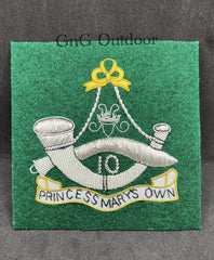 10th Princess Mary's Own Gurkha Rifles Regiment Embroidered Blazer Badge