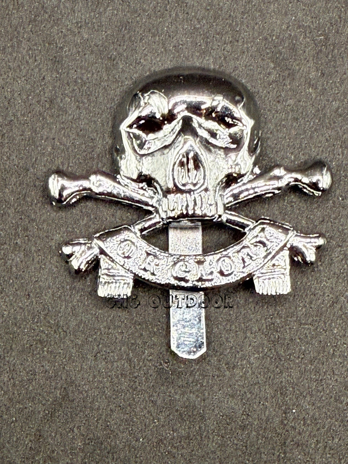 17th 21st Lancers Beret Badge Death Or Glory Skull And Cross Bones Cap Badge