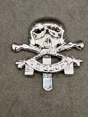 17th 21st Lancers Beret Badge Death Or Glory Skull And Cross Bones Cap Badge