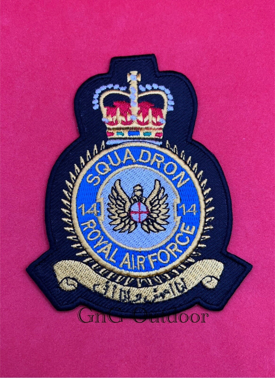 RAF 14 Squadron Badge Royal Air Force 14 Squadron Machine Embroidered Patch