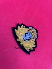 King’s Crown Royal Navy Officer’s Hat Badge Navy Hand Embroidered Cap Badges