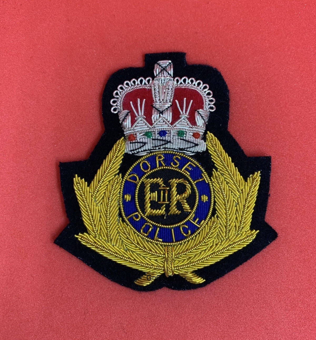 Dorset Police Hand Embroidered Bullion Wire Hat Badge Police Replica Cap Badge