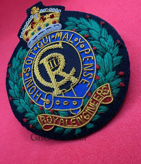 King’s Crown Royal Engineers Blazer Badge RE Embroidered Bullion Wire Badge