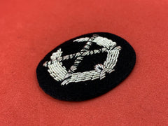 British Made Field Marshal Wreath Silver Braided Hand Embroidered Badges