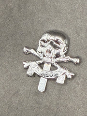 17th 21st Lancers Beret Badge Death Or Glory Skull And Cross Bones Cap Badge