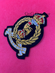 King’s Crown Adjutant General’s Corps Hand Embroidered Bullion Wire Blazer Badge