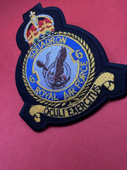 King’s Crown Royal Air Force No 6 Squadron Badge RAF Machine Embroidered Patch