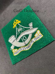 10th Princess Mary's Own Gurkha Rifles Regiment Embroidered Blazer Badge