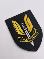 SAS Who Dares Wins TRF Special Air Service Machine Embroidered Patches SAS Badge