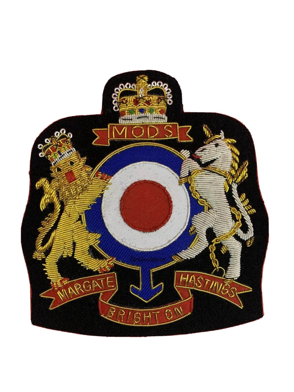 MOD Roundel Parka Patch MODS Hand Embroidered Bullion And Wire Jacket Patch