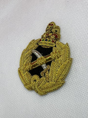 General Officer Cap Badge Hand Embroidered Bullion Wire General Hat Badge