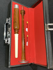 Great Highland Bagpipe Practice Chanter Rosewood & Chrome with Imitation Ivory