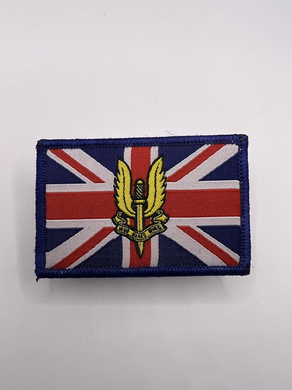 Who Dares Wins TRF Union Jack Flag TRF British Flag Hook And Loop Badges